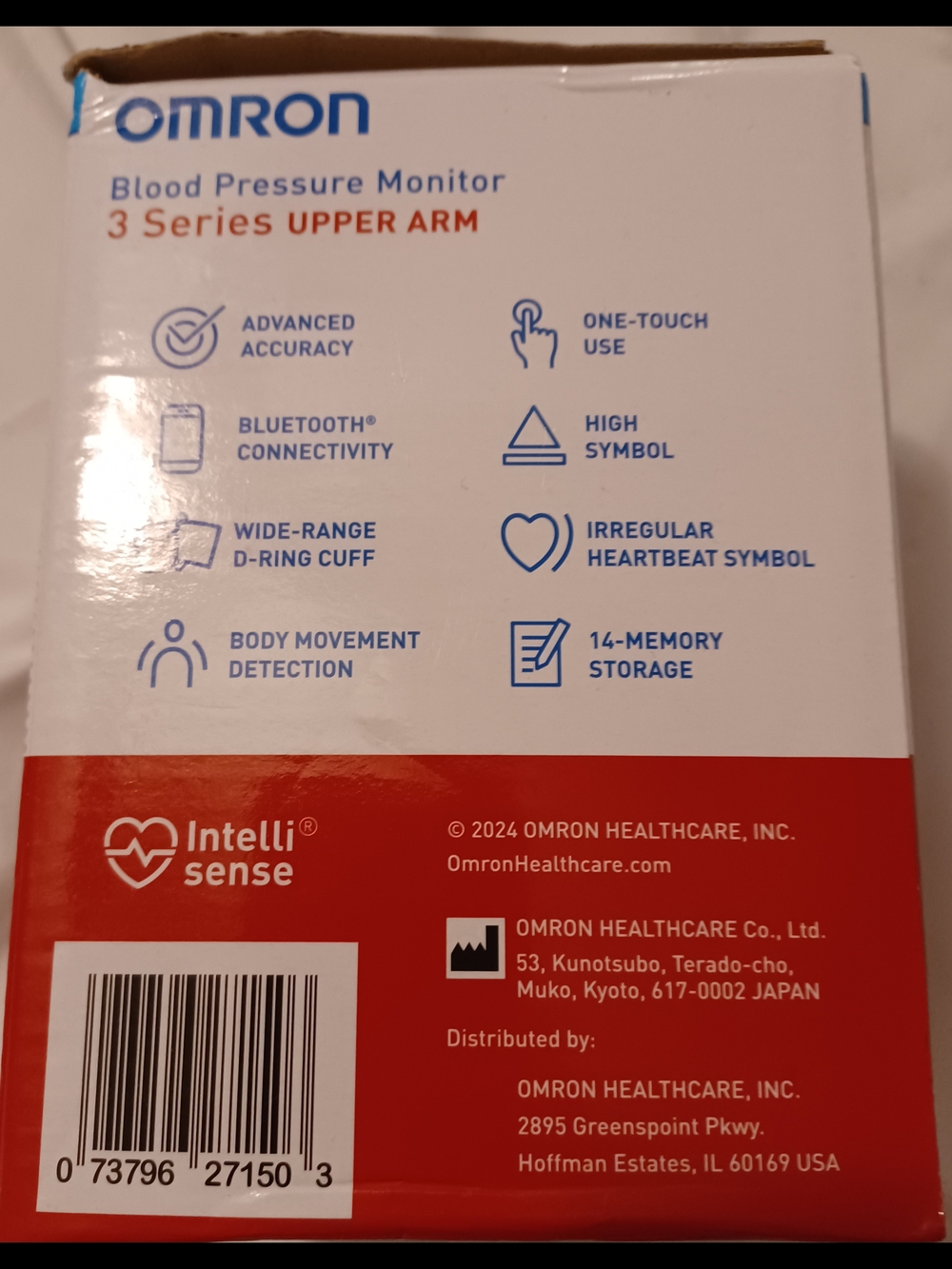 Omron Blood Pressure Monitor 3 Series Upper Arm - Picture 2 of 5